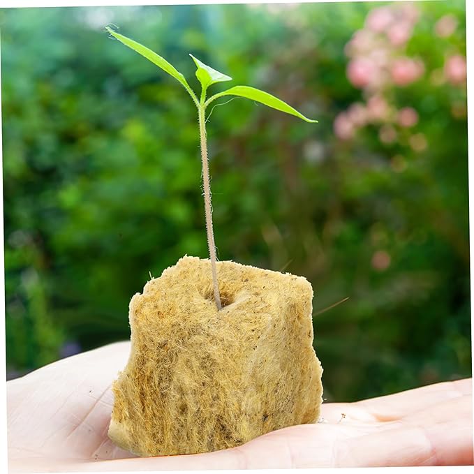 100pcs Hydroponic Kit Seeding Cubes for Plant Propagation Soft Texture Sufficient Quantity Plant Start Plugs