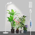 Garpsen Grow Light Full Spectrum LED Plant Lights with Stand 3 Color Modes Floor Grow Lamp with Timer 6/12/16H 5 Dimmable Levels 67'' Adjustable Height for Indoor Large Plants(White)