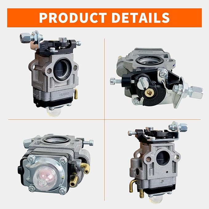 Ruixing OEM PR48BT Carburetor for Poulan Pro PR46BT PR48BT 46cc 48cc Gas Backpack Blower BP400 BP402 Blower Carburetor for RedMax EB7000 EB7001 EB4300 EB4400 EB4401 145BT 155BT Leaf Blower Parts