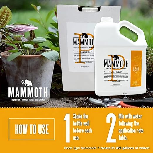 Mammoth P Bloom Booster &amp Enhancer - Plant Nutrients for Increased Growth &amp Yield (5-Gallon)