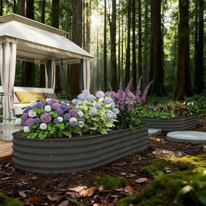 2PCS Raised Beds 7' x 3' x 1' Raised Garden Bed Set YE742