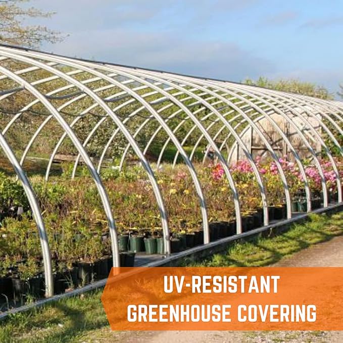 Farm Plastic Supply - Black &amp White Greenhouse Plastic Sheeting - 6 mil - (10' x 75') - 90% Reflective Green House Covering Film for Farming Gardening Agriculture