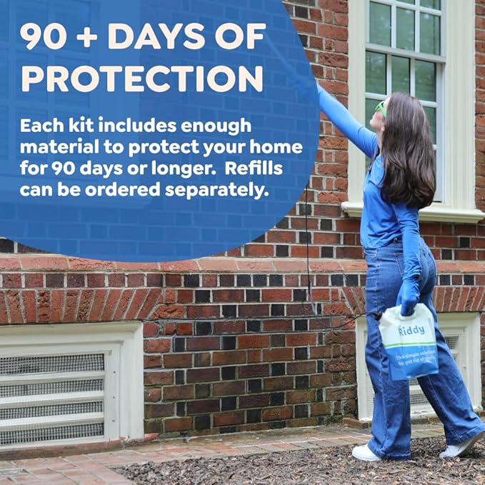 Riddy Pest Pro Kit Effective Against 100+ Bugs Includes Rechargeable Sprayer Traps Gloves &amp Tips Guide Long-Lasting Barrier for Unwanted Pests Professional-Grade Treatment