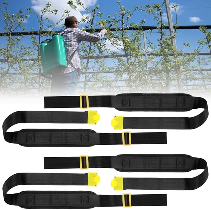 Adjustable 39.4 Sprayer Shoulder Saver Harness Comfortable Garden Sprayers Accessories 2 Pairs Backpack Sprayer Belts with Thickened Sponge