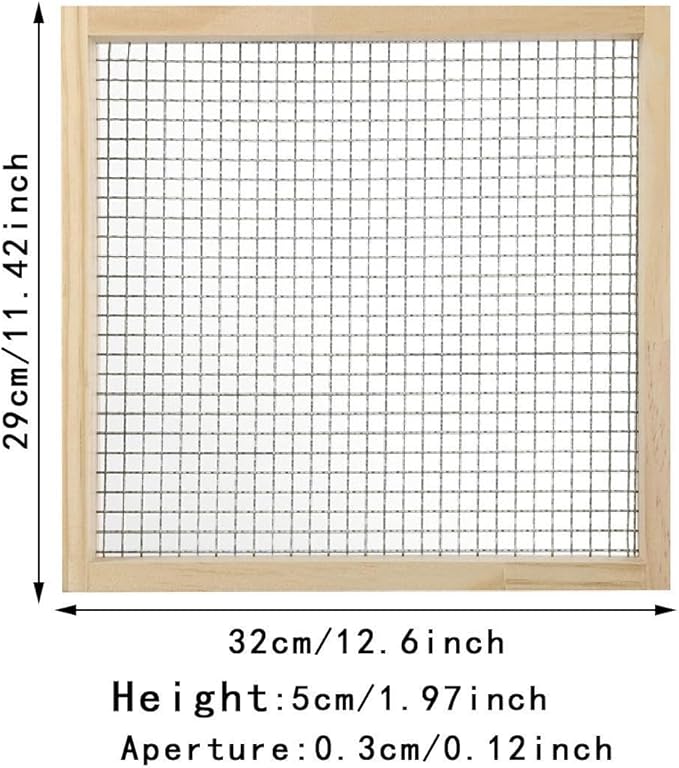 Garden Soil Sifter Garden Soil Mesh Gardening Tool Sieve Dirt Sifter for Nurseries Plants Hole Diameter 3mm