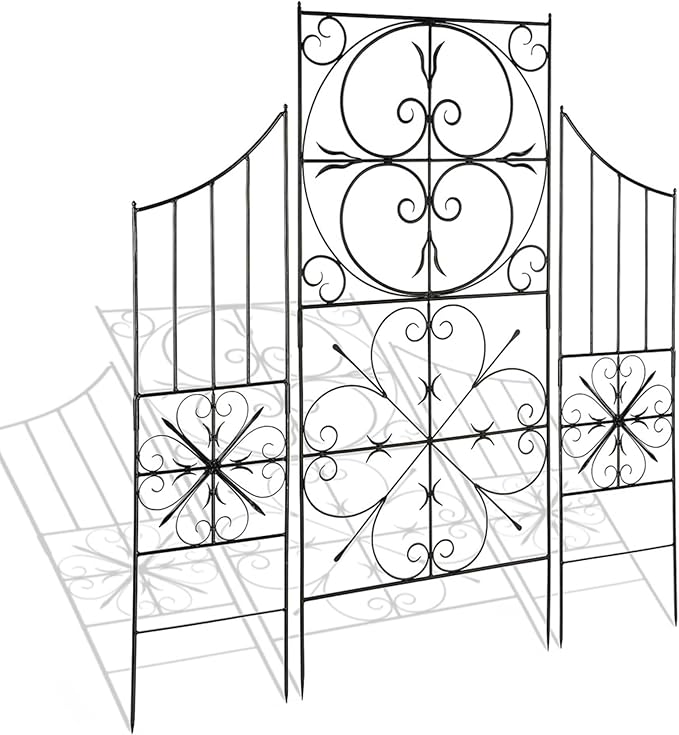 Achla Designs Aldrich I Wrought Iron Garden Trellis