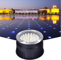Outdoor Landscape Lights - LED Underground LightRound Recessed Spotlight IP65 Waterproof Tempered Glass Floor Light Garden Street Courtyard Ground DecorativeBlue-12W