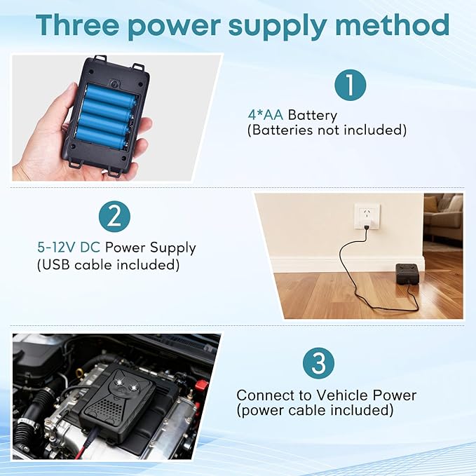 Ultrasonic Pest &amp Rodent Mouse Squirrels Repellent Plug-in Electronic Rat Bat Bug Spider Repeller Battery Operated Deterrent Control Mice for Car Engines Replace Mouse Traps Indoor Outdoor 2 P