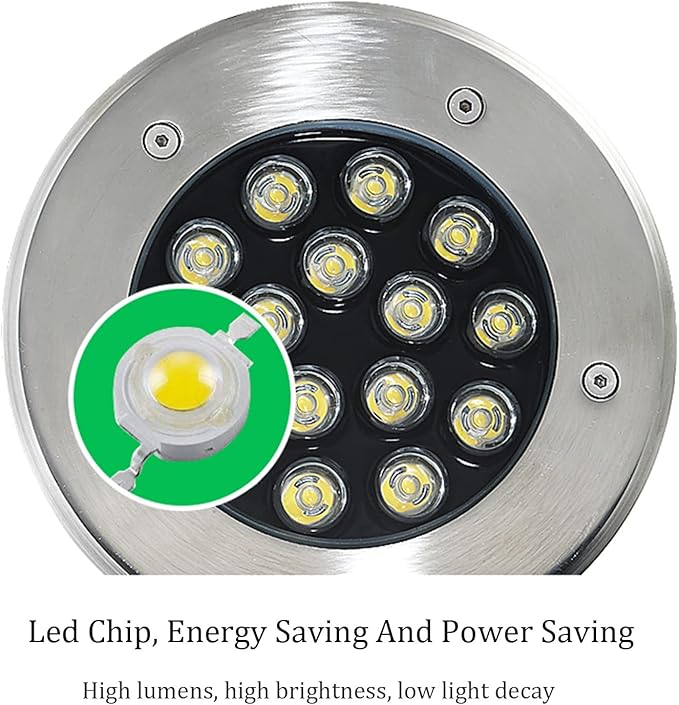 Recessed Underground Light IP67 Waterproof Pathway Lights 85-110V Spotlights for Stairs Patio Garden Tree Yard Landscape Lamp