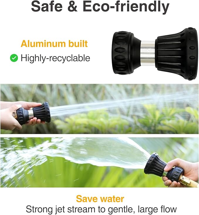 Cyprium Water Hose Nozzle Spray Water Nozzles For Garden Fireman Style Hose Nozzle Outdoor Hose Nozzle Sprayer High Pressure Watertight Connections For Reliable Use In Gardening Cleaning