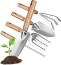 balacoo Garden Tools Set Stainless Tools with Handles for Gardening Durable for Men and Women Gardeners