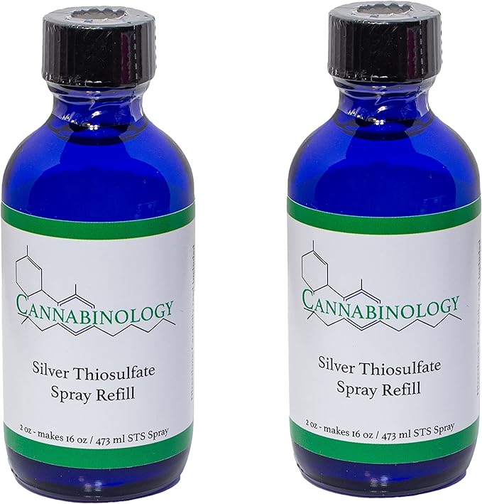 (2 Pack)16 oz Refill - 2 oz/60 ml Silver Thiosulfate Solution (Makes 16 STS Spray) | Feminized Seed Spray |STS Kit Make Seeds Reversal (16 Only) Only