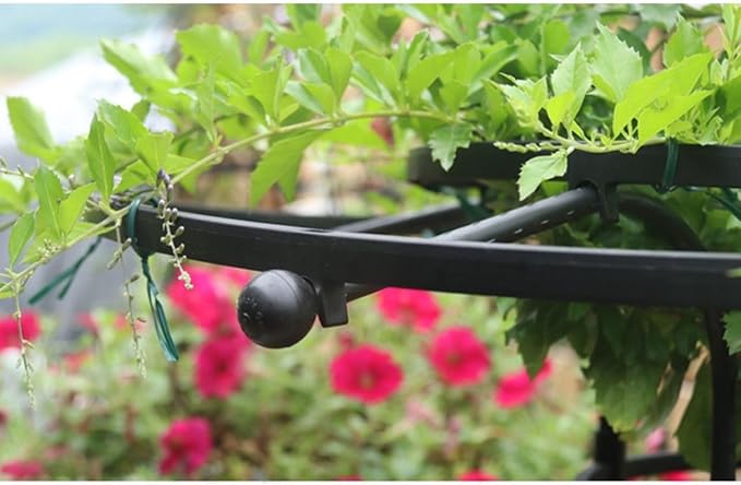 Garden Trellis for Climbing Plants Vertical Umbrella Trellis 3/3.9/4.9/5.9/6.9ft Sturdy Plant Support for Flowers Vegetable Fruits Vines Indoor Outdoor(WhiteHeight: 180cm/5.9ft)