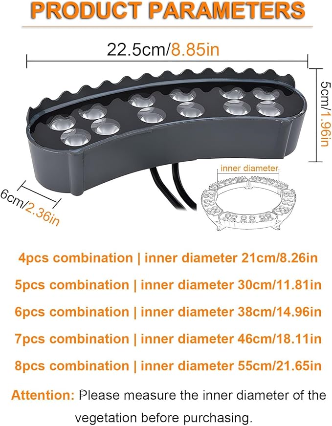 Garden Solar Lights LED Solar Landscape Spotlights for Big Tree Outdoor Ring Tree Light Made to Last(Green LightPack of 6)