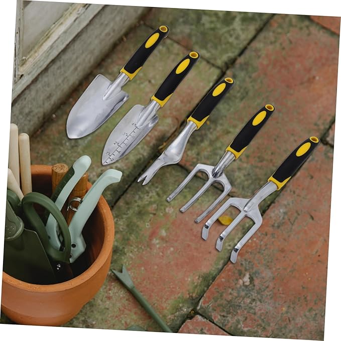 VICASKY 1 Set Ergonomic Gardening Tool Set Garden Equipment Kit for Planting Weeding and Soil Loosening and Small Garden Shovel and Hand Fork