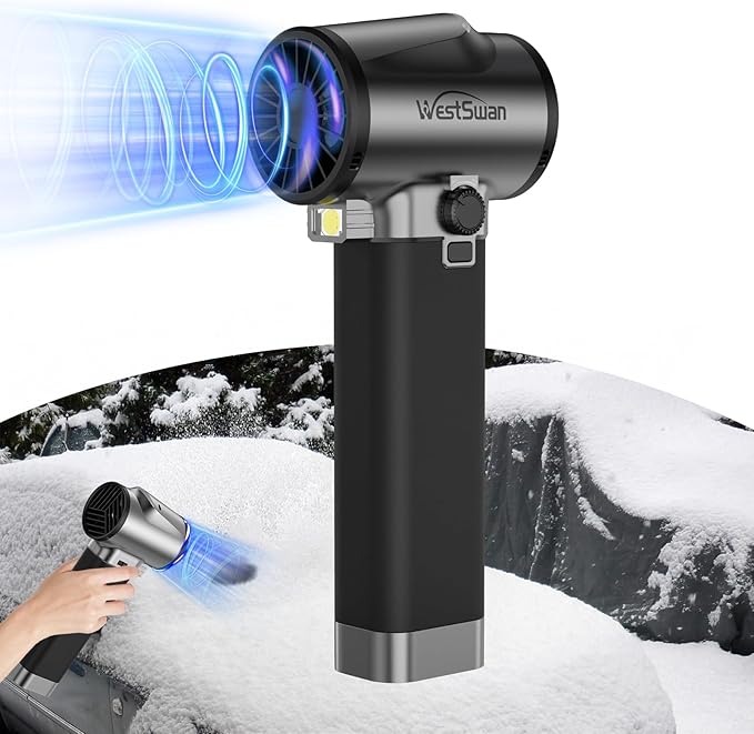 Car Dryer Air Blower Equipped with Continuously Variable Speed 1.6KG Instant Thrust Car Blower for Drying 64mm Super Power Turbo Dryer Blower for Patio Cleaning Car Drying Snow Blowing