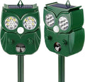 2 Pack Ultrasonic Animal Repellent Outdoor Deer Repellent Outdoor Solar Deer Repllent Devices Animal Deterrent Scare Raccoon Cat Rabbit Dog