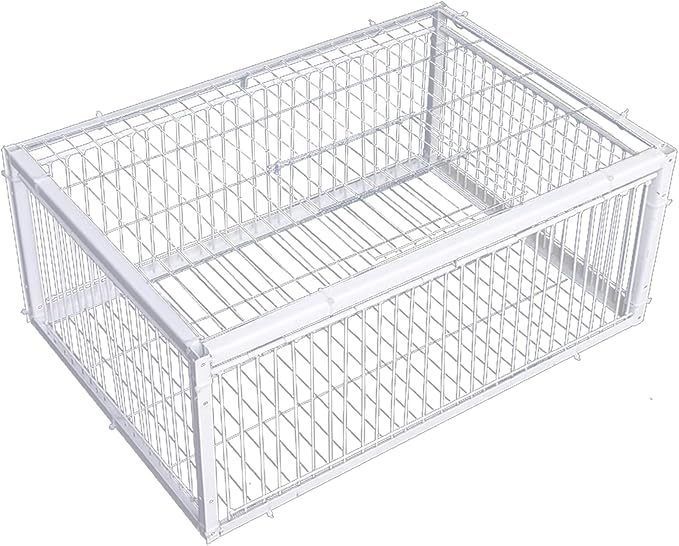 Metal Pigeon Trap with One-Way Entries &amp Skylight Bird Cage for Farms &amp Gardens/16x12x10 Inch