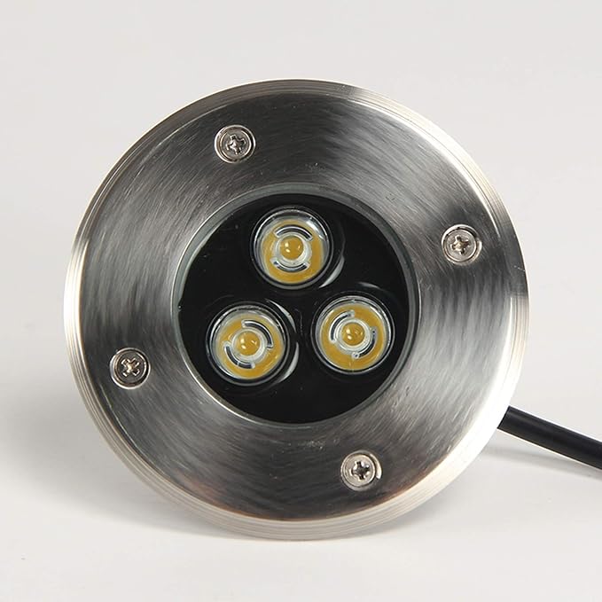 Pool Bulbs LED Decking Lights Outdoor Garden Ground 3W 330lm Low Voltage Landscape 12V/24V/220V Height is only 4cmBlue 12V