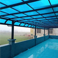 Polycarbonate Greenhouse Panels Clear Polycarbonate Sheets Outdoor Awning Covers for DIY All Weather Outdoor Garden and Greenhouse Covering Glass Replacement(Blue1.8x7m/6x23ft)