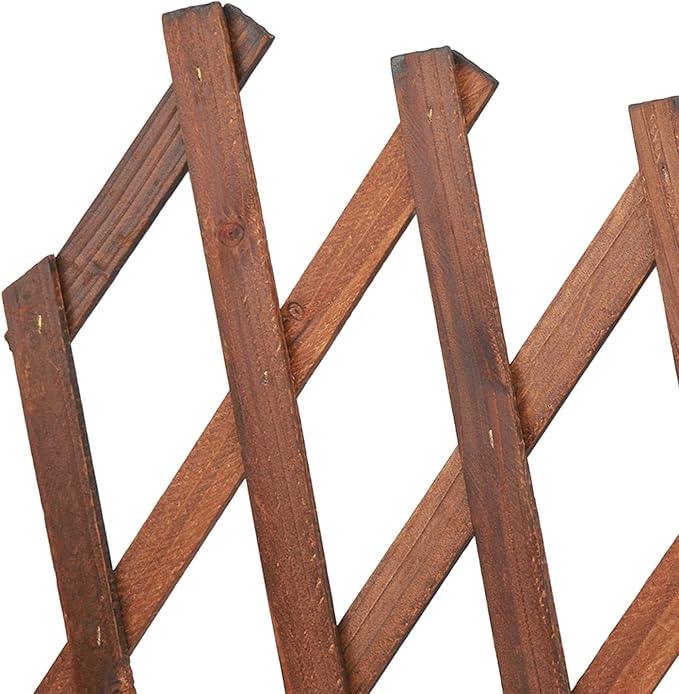 Niiyen Expandable Plant Climbing Fence Bulk Garden Trellis Fence Bulk Plant Support Lattices Trellis Fence Expandable Faux Fence Panel for Vines Garden Fence Living Room Decoration