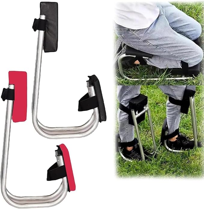 Knee Seat for Gardening 2024 New Knee Seat Leg Brace for Gardening Knee Seat for Garden One Leg Protecting Knees Seat for Farm Work(Black+Red)