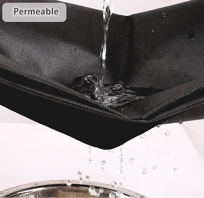 gravel membrane50g/㎡-1.5x50mblack/rollBreathable and water-permeableTear-resistant and durableSuitable for terrace and farmweed control pegs