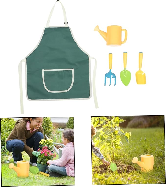 Mikikit Child-Friendly Mini Garden Tool Kit Shovel Small Rake Planting Accessories Easy to Use for Boys and Girls' Gardening Fun