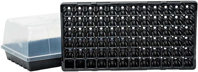 Bootstrap Farmer Extra Strength Seed Starter Kit 2 Pack Combo 2 of Each - 1020 Tray Humidity Dome 50 Cell Plug Tray