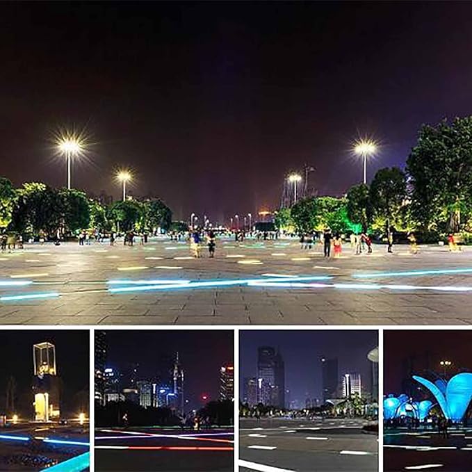 LED Underground Light - Outdoor Landscape Lamp Recessed LED Decking Lights Long Strip Ground Light Ip67 Waterproof Spotlight Simple and Modern Step DecoratiRed-6w