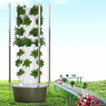 Hydroponic Growing System with LED Grow Lights and Automatic Timer for Indoor Outdoor Gardening