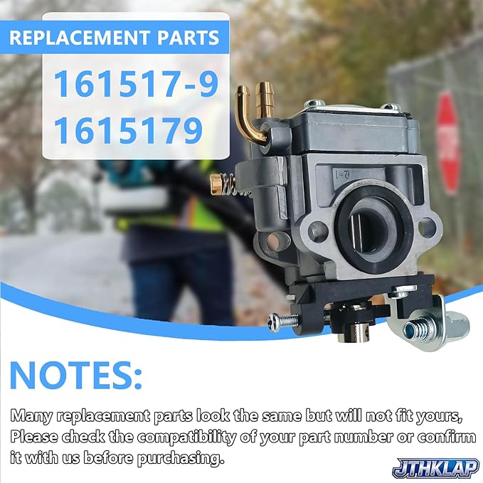 EB5300 Carburetor Replacement for EB5300TH EB5300WH MG5300.4 Leaf Blower Replace Part Number 161517-9 1615179 Durable Engine Carb Assembly