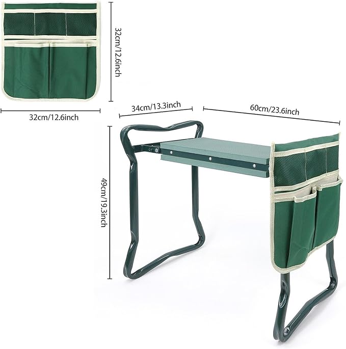 Garden Kneeler Seat Wear Resistant Soft Kneeling Pad for Gardening Women Men