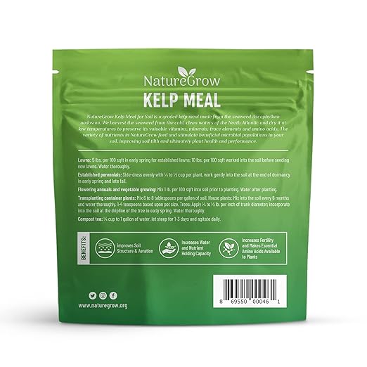 Kelp Meal1-0-2 Natural Plant Food Boost Plant Health and Yield! (3lb)
