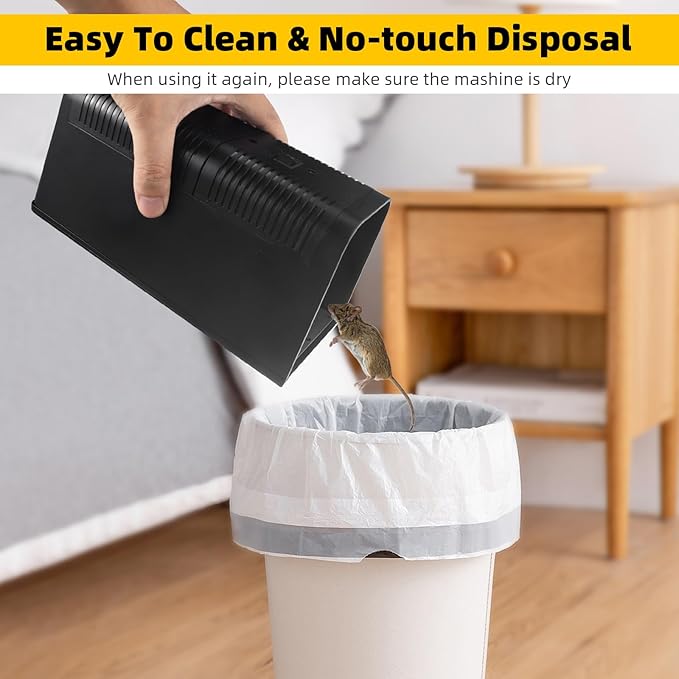 2026 Electric Mouse Trap Zapper Powerful Rat Traps Indoor for Homes with Anti-Escape DoorEffective &amp Reusable Humane Rodent Zapper Electric Shock Killer for HomeGarageKitchens(1pack)