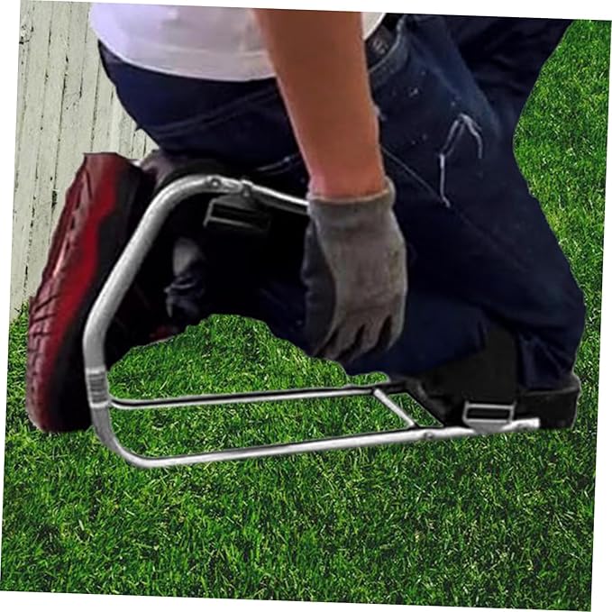 Veemoon Garden Kneeler and Seat with Straps Ergonomic Knee Pad for Farm Work Portable Dual Use Design for Comfortable Gardening Sessions Heavy Duty Support for All Leg