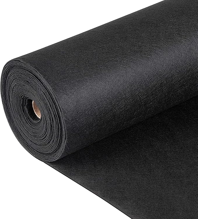GeotextileWeed Barrier FabricGarden Weed Barrier Landscape Fabric Durable/Heavy-Duty Weed Block Gardening MatHigh PermeabilityEasy Setu Convenient Design (Color : Black Size : 1x20m/3.3x65.62