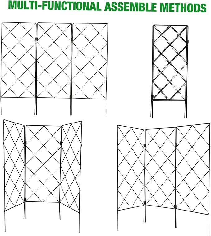 POPETPOP Gardening Support Bracket for Plant Stakes Faux Plants Outdoor Stand Moss Poles Climbing Rack Garden Trellis