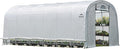 ShelterLogic 12' x 24' x 8' GrowIT Greenhouse Walk-Thru Access Round Roof Style Outdoor Backyard Garden Heavy Duty Plant Shelter