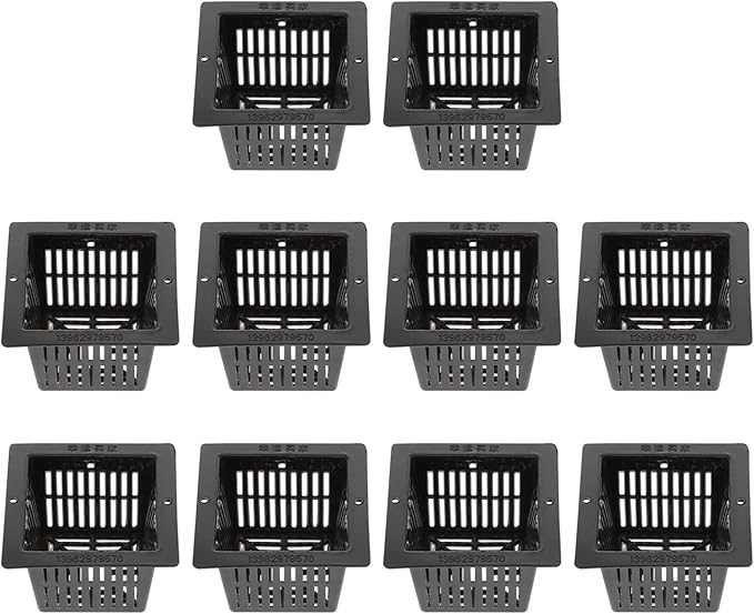 Hydroponic Equipment 10 Pcs Flower Pots Indoor Plants Nursery Planter Starting Net Hydroponic Plastic Tower Indoor Garden