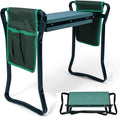 Aeridok HearCare shuda Garden Kneeler and Seat with Thicken &amp Widen Soft Kneeling Pad Foldable Garden Stool Bonus 1 Tool Pouches Sturdy Garden Tools Garden Accessories Ideal Gifts for Gardener