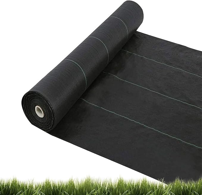 Folded Ground Cover MembraneWeed Membrane Weed Barrier Fabric Weed Control Fabric Ground Cover Membrane Garden Landscaping Fabric for Gardening Farming Agriculture(1.2x30m)