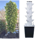 30 Holes Hydroponic Growing System KitHydroponics Tower GardenGarden Tower with Pump System 2/3/4/5/6 Layers Indoor Vertical Tower for Herbs Fruits and Vegetables (6 layers/30 Holes)
