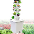 15/20/25/30hole - Plant Hydroponics Tower 3/4/5/6 Floors - Garden Hydroponic Growing Timer for Fruits and VegetablesWhite-20Hole//1pc