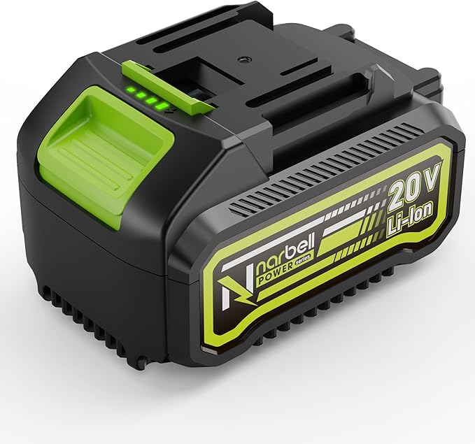Battery 20V 4.0Ah Replacement Lithium-ion Battery Cordless Leaf Blower Lithium Ion Replacement for Makita 18V Compatible with Makita 18v Tools Long Life Work