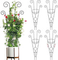 Plant Trellis Indoor Stackable Plant Trellis Climbing Plant Small Plant Climbing TrellisTrellis for Climbing Plants IndoorMetal Garden Trellis for Ivy Pothos Monstera Hoya Flower Vine (4PCS)