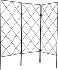 Multifunctional Foldable Garden Trellis Plant Climbing Support Stand for Peas Cucumbers Tomatoes Space-Saving Vertical Frame with Strong Bracket for Healthy Growth and Ventilation