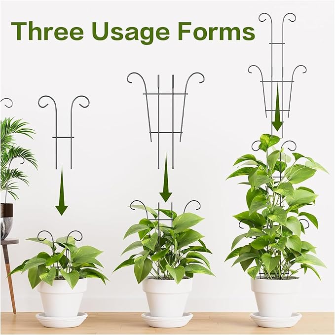 Plant Stand - Rust-Proof Stem Trellis - Garden Trellis for Climbing Plants | for Pothos Ivy Fruit Vegetable Cucumber Bean Flower Pots Planter House