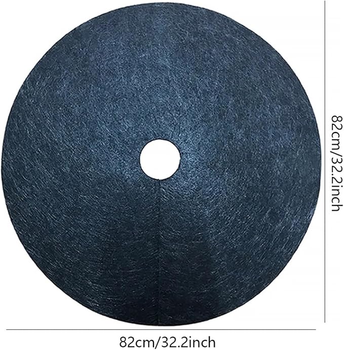 1Pcs 42cm Black Protection Weed Mats Control Cloth Mulch Lock up Round Weed Barrier Plant Cover(82CM)