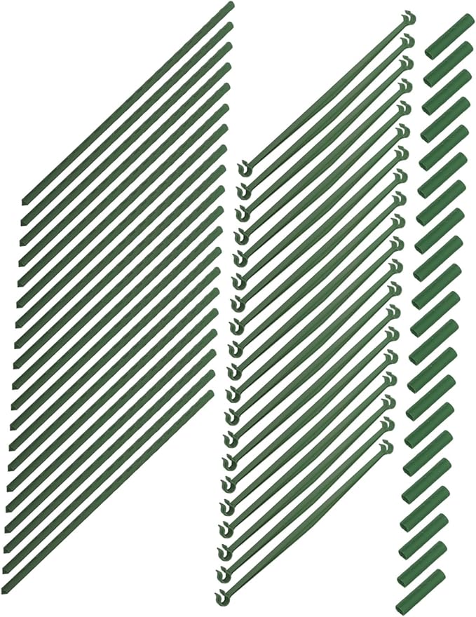 BESPORTBLE 3Sets Plant Trellis for Climbing Plants Durable Support Rack for Tomatoes Flowers and Vegetables for Patio Lawn and Garden Use Includes Connectors and Clips